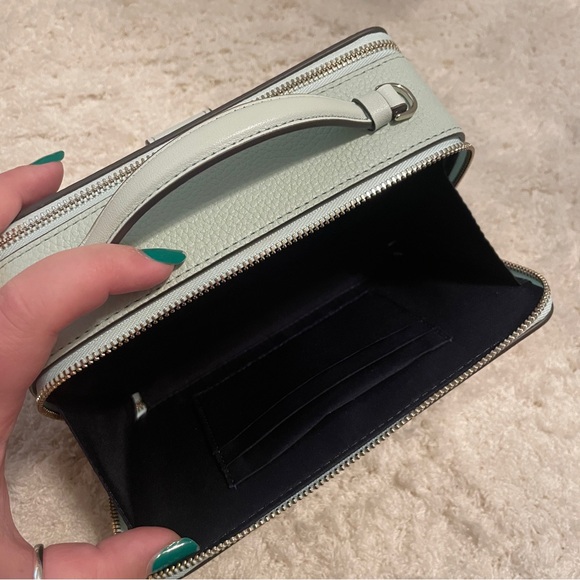 Kate Spade Essential Double Zip Crossbody Handbag in Crystal Blue - Picture 8 of 11